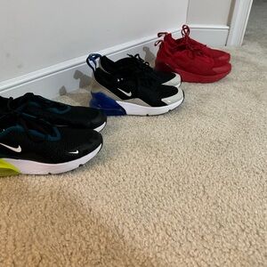 Nike air max 270’s boys youth size 1Y lot of 3